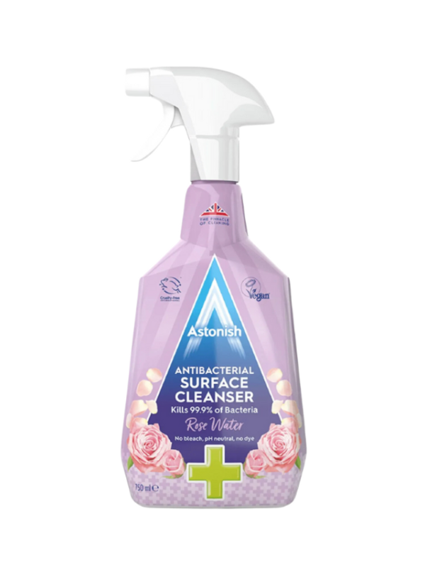 Astonish Antibacterial Rose Water Trigger Spray 750ml