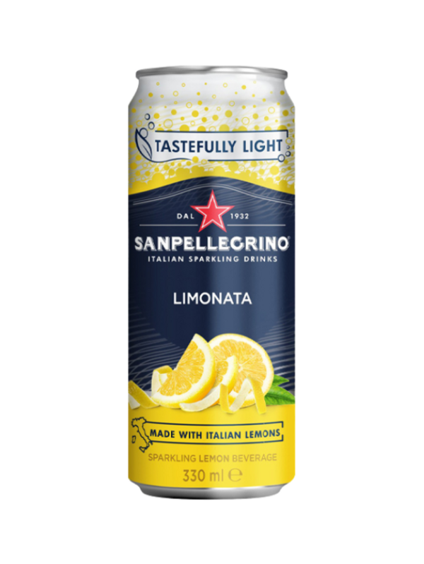 San Pellegrino Limonata (Lemon) Cans (24 x 330ml)