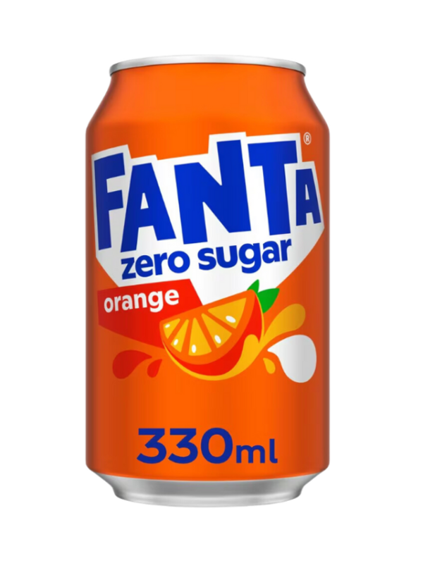 Fanta Orange Zero Cans GB (24 x 330ml)
